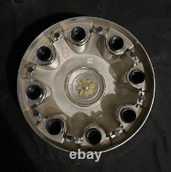 (4) 2011-2023 Gmc Sierra 3500 Hd Dually Hub Center Wheel Caps Chrome Oem Drw