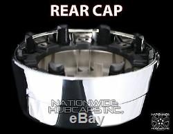 4 CHROME 2003-18 RAM 3500 17 Dually Wheel Center Hub Caps Dual Rim Covers Hubs