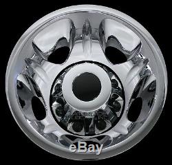 4 Chrome 2011-2019 Silverado 3500 17 Dually Wheel Simulators Dual Rim Liners