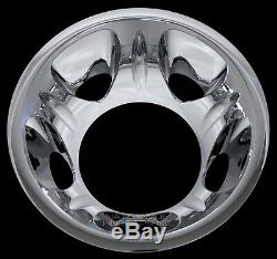 4 Chrome 2011-2019 Silverado 3500 17 Dually Wheel Simulators Dual Rim Liners