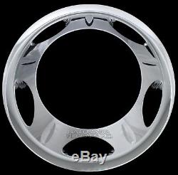 4 Chrome 2011-2019 Silverado 3500 17 Dually Wheel Simulators Dual Rim Liners