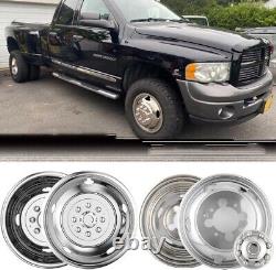 4 New 2003-2018 DODGE 3500 17 Dual Wheel Steel Simulators Dually Cover Truck
