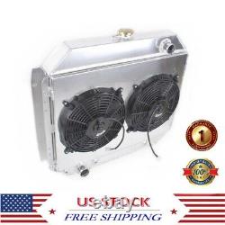 4 ROWS Radiator+Shroud+Fans FIT 1966-79 Ford F100 F150 F250 F350 Bronco Truck