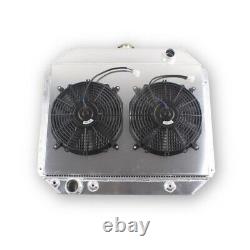 4 ROWS Radiator+Shroud+Fans FIT 1966-79 Ford F100 F150 F250 F350 Bronco Truck