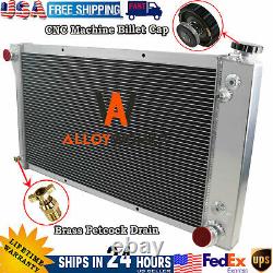 4 Row Aluminum Radiator For 1967-1972 Chevy C/k Series Truck C10 C20 C30 K10 K20