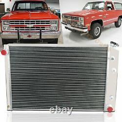 4 Row Aluminum Radiator For 1973-1987 1985 Chevy C/K 10 20 30 Truck Pickup GMC