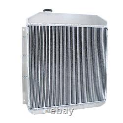 4-Row Aluminum Radiator+Shroud+16 Fan+Relay Fits 1955-1959 GMC Truck 4.4L6.1L