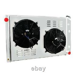 4 Row Aluminum Radiator Shroud Fan For 73-87 Chevy C/K C10 C20 C30 K10 K30 Truck