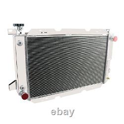 4 Row Aluminum Radiator fits 1985-97 Ford Bronco Trucks F-150 F-250 F-350 V8