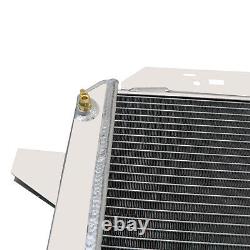 4 Row Aluminum Radiator fits 1985-97 Ford Bronco Trucks F-150 F-250 F-350 V8