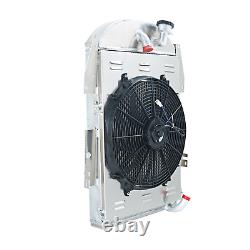 4 Row RADIATOR&SHROUD Fan Fits 1934-1936 CHEVROLET P/U SERIES TRUCK 3.4L V8