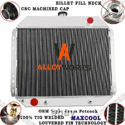 4 Row Radiator For 1966-1979 Ford F-100 F-150 F-250 F-350 Bronco Truck V8 Gas