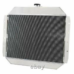 4 Row Radiator For 1966-1979 Ford F-100 F-150 F-250 F-350 Bronco Truck V8 Gas