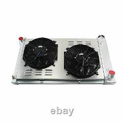 4 Row Radiator+Shroud Fan For 1967-1972 1968 GMC Chevy C/K 10,20 30 Pickup Truck