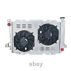 4 Row Radiator Shroud Fan For 1985-1997 Ford Bronco F-150 F-250 F350 Truck 4.9L