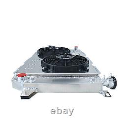 4 Row Radiator Shroud Fan For 1985-1997 Ford Bronco F-150 F-250 F350 Truck 4.9L