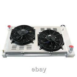 4 Row Radiator Shroud Fan For Chevy C/K C10 C20 Suburban Truck Pickup 1967-1972