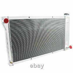 4 Row Radiator Shroud Fan For Chevy C/K C10 C20 Suburban Truck Pickup 1967-1972