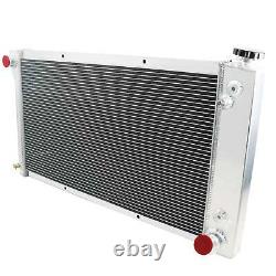 4 Row Radiator Shroud Fan Kits For 1967-72 Chevy Blazer C K-Series C10 C20 Truck