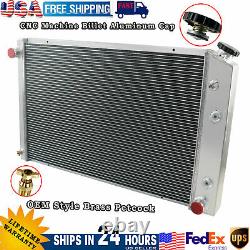 4 Row Radiator for 73-87 Chevy C10 C20 C30 K10 20 30, GMC C2500 5.7L Pickup Truck