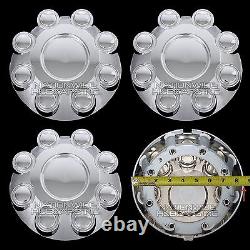 4 for 2003-14 Dodge Ram Truck 17 Chrome 8 Lug Wheel Center Hub Caps Rim Covers