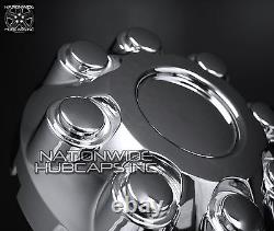 4 for 2003-14 Dodge Ram Truck 17 Chrome 8 Lug Wheel Center Hub Caps Rim Covers