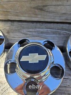 (4 pc) OEM 1988-2002 Chevrolet Truck Van Chrome 5 lug Center Cap for 15 wheel