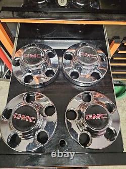 (4 pc) OEM 1988-2002 GMC Chevy Truck Van Chrome 5 lug Center Cap for 15 wheel