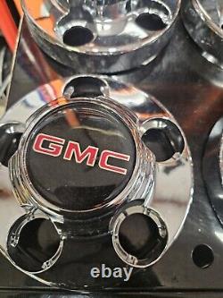 (4 pc) OEM 1988-2002 GMC Chevy Truck Van Chrome 5 lug Center Cap for 15 wheel