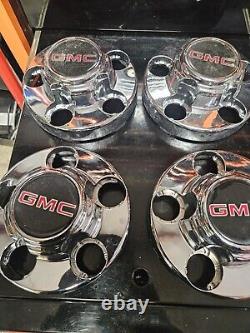 (4 pc) OEM 1988-2002 GMC Chevy Truck Van Chrome 5 lug Center Cap for 15 wheel