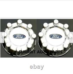 4pcs Wheel Hub Center Cap Chrome 8 Lug LH or RH for Ford Super Duty Pickup Truck