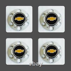 4x FOR CHEVROLET GMC TRUCK CAPS OF 6 LUG 15 15x8 RALLY WHEEL CENTER HUB-4X