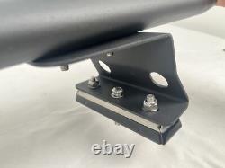 53 Adjustable Truck Cap Topper 3 Crossbars Aluminum Ladder Roof Rack Black