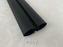 53 Adjustable Truck Cap Topper Ladder Roof Rack for Universal Truck, Black 2 bar