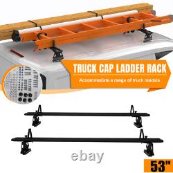 53 Truck Cap Topper Rack Ladder Roof Rack for Ford Transit Connect, RAM, Nissan
