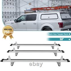 53 Truck Cap Topper Rack Ladder Roof Rack for Universal Truck 3 Crossbars NEW