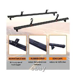 55 Truck Cap & Topper Ladder Roof Rack Adjustable Van Rack for Kayak Canoe L