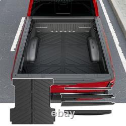 5.5FT Truck Bed Rail Caps Compatible with 2015-2025 Ford F150 Truck Bed Mat T