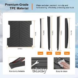 5.5FT Truck Bed Rail Caps Compatible with 2015-2025 Ford F150 Truck Bed Mat T