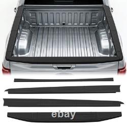 5.5FT Truck Bed Rail Caps for 2015-2024 Ford F150, TPE Side Rail Protectors & Ta