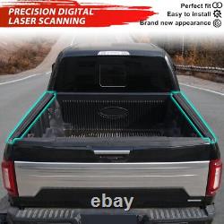 5'5ft Truck Bed Rail Caps for Ford F150 2015-2020, Smooth Finish Back withStake
