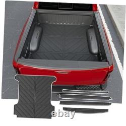 5.7FT Truck Bed Rail Caps Compatible with 2019-2025 Bed Mat+Truck Bed Rail Cap