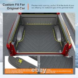 5.7FT Truck Bed Rail Caps Compatible with 2019-2025 Bed Mat+Truck Bed Rail Cap