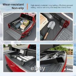 5.7FT Truck Bed Rail Caps Compatible with 2019-2025 Bed Mat+Truck Bed Rail Cap