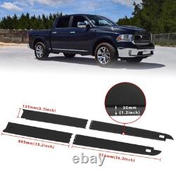 5.7' Truck Bed Rail Caps for Dodge Ram 09-18 WithStake Holes Bedrails Covers 2 Pcs