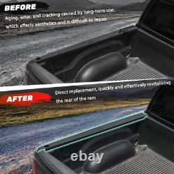 5.7' Truck Bed Rail Caps for Dodge Ram 09-18 WithStake Holes Bedrails Covers 2 Pcs