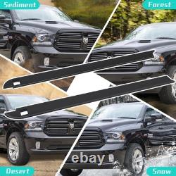 5.7ft Truck Bed Rail Caps Compatible with Dodge Ram 1500 2009-2018, Top Black