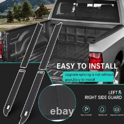 5.7ft Truck Bed Rail Caps Compatible with Dodge Ram 1500 2009-2018, Top Black