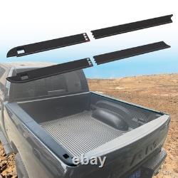5.7ft Truck Bed Rail Caps Compatible with Dodge Ram 1500 Large, Black