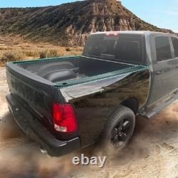 5.7ft Truck Bed Rail Caps Compatible with Dodge Ram 1500 Large, Black
